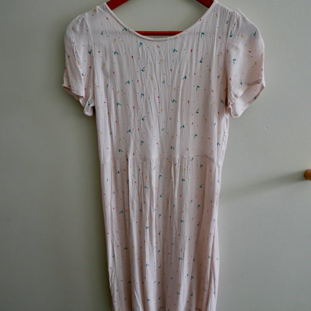 Kiabi summer dress pink patterned size 4